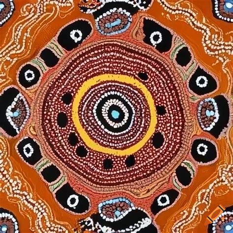 Indigenous australian artwork on Craiyon