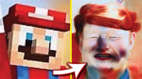 CURSED Mario in Real Life Generator: Funny Super Mario vs Luigi vs Yoshi AI Face Depixelizer ...