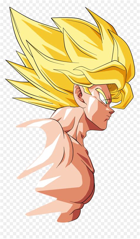 Transparent Dbz Png - Goku Ssj Side View, Png Download - vhv