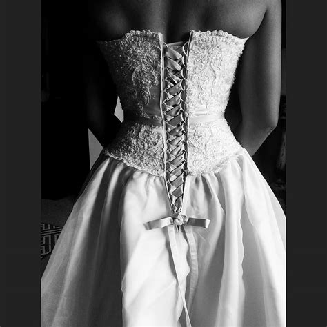 wedding dress, corset, buttons, eng, fabric, great, beads, noble ...