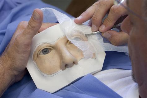 In the process of fabricating a maxillofacial prosthetic mask | Prosthetic mask, Prosthetics, Mask