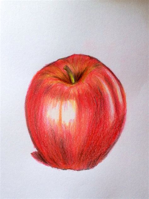 Apple Colour Pencil Drawing: A Step-by-Step Guide