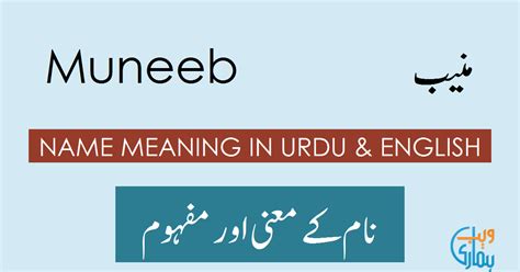 Muneeb Name Meaning - Muneeb Origin, Popularity & History