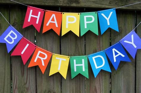 Happy Birthday Banner/Bunting - Choose Your Color Combination | Diy birthday banner, Happy ...