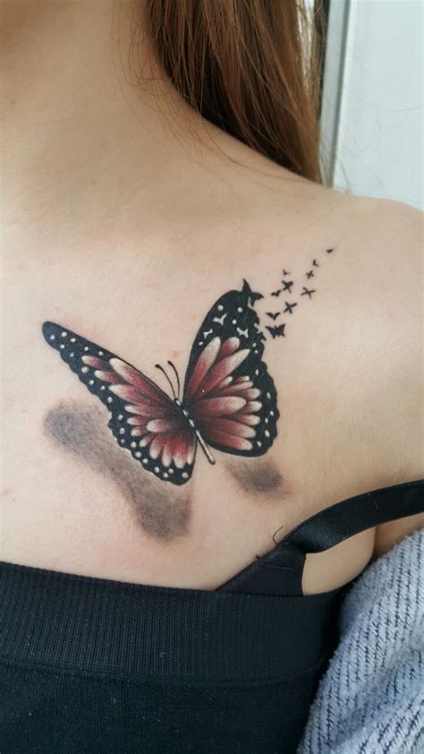 3d Butterfly tattoo Realistic Butterfly Tattoo, Watercolor Butterfly Tattoo, Colorful Butterfly ...