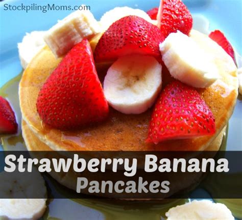 Strawberry Banana Pancakes - STOCKPILING MOMS™