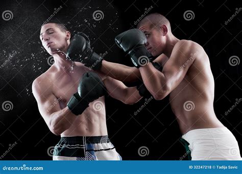 Two Man Boxing Royalty Free Stock Photos - Image: 32247218