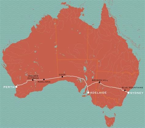 Indian Pacific Map