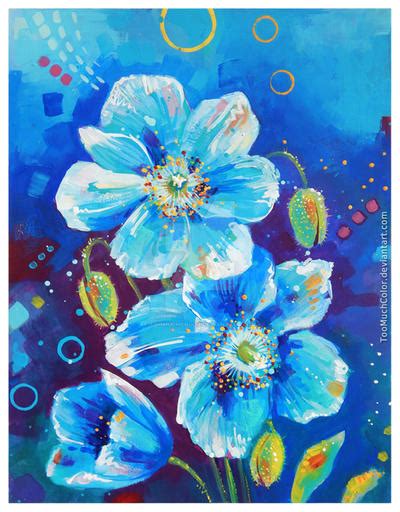 Blue Poppies by TooMuchColor on DeviantArt