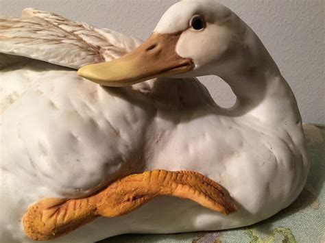 White Ceramic Duck | Etsy