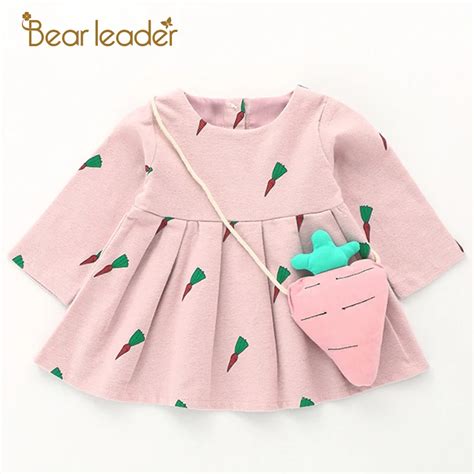 Bear Leader Baby Dresses 2018 New Spring Baby Girls Clothes Cute Carrot ...