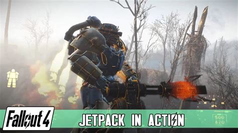 Fallout 4 - Jetpack in Action - YouTube