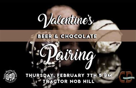 Valentine's Beer & Chocolate Pairing - Tractor Brewing Company