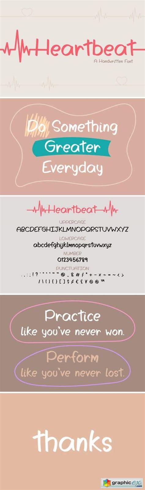 Heartbeat Font » Free Download Vector Stock Image Photoshop Icon