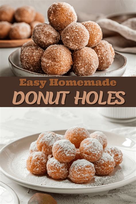 Easy Homemade Donut Holes (3 Different Flavors) - Insanely Good