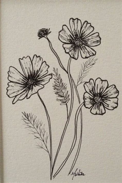 How To Draw a Flower? - 45 Easy Flower Drawings For Beginners