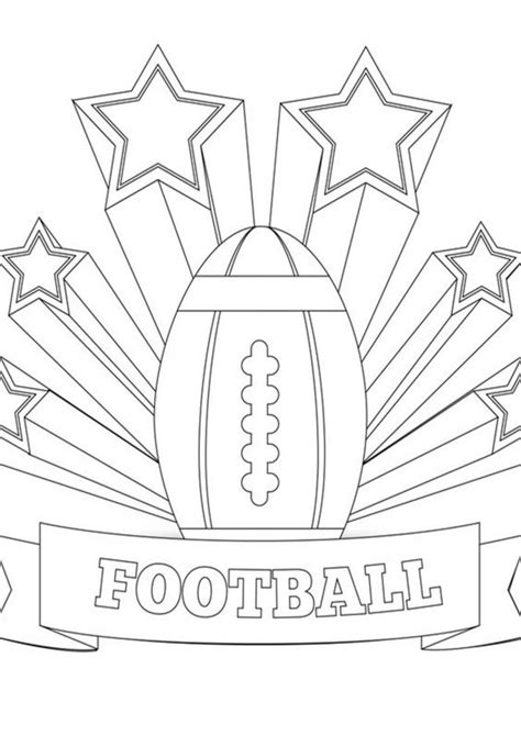 Free & Easy To Print Football Coloring Pages - Tulamama