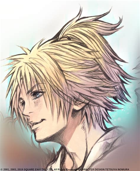 Tetsuya Nomura draws new Tidus art in commemoration of Final Fantasy X ...