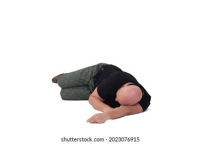 Man Sleeping On Floor On White Stock Photo 2023076915 | Shutterstock