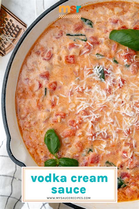 Vodka Cream Sauce Recipe - My Sauce Recipes