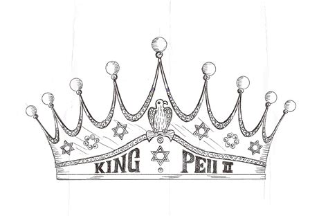 King Crown Sketch at PaintingValley.com | Explore collection of King ...