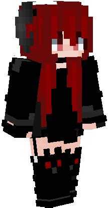 Red Hair Demon Black Kitty Boots - slim | Nova Skin