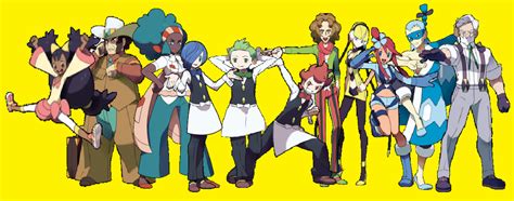 Pokemon Black and White Gym Leaders by CatCamellia on DeviantArt