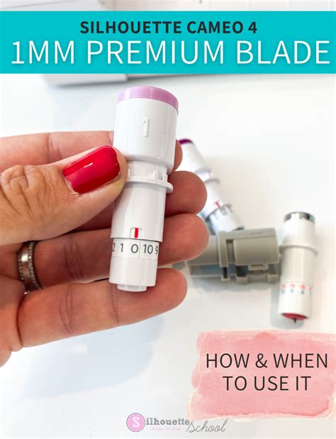 Silhouette CAMEO 4 Premium Blade: How and When to Use It - Silhouette School