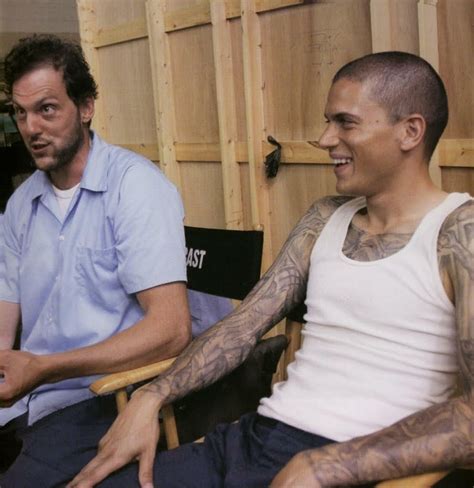 Behind the scenes / Michael & Haywire | Prison break, Michael scofield, Wentworth miller