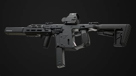 Kriss Vector Gen 2 Sub-D 3D Model in Rifle 3DExport