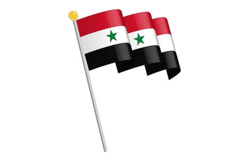 Drapeau De La Syrie | Vecteur Premium