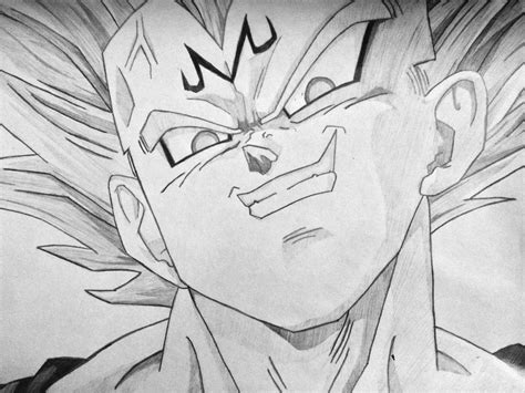 Fanart [OC] Majin Vegeta Pencil Drawing : dbz