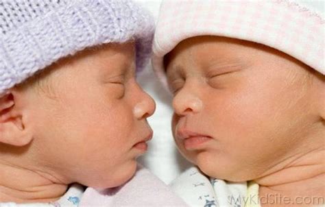 Sleeping Twin Babies