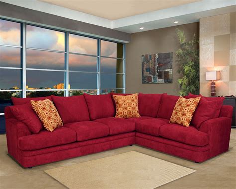 designing around a red couch - Bing Images | Cheap living room sets, Corner sofa design, Red ...