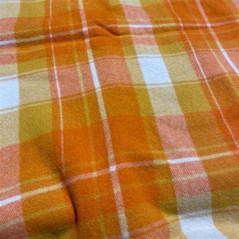 Unbranded Retro (orange and yellow) Blanket 190 x 216 (stitching ...