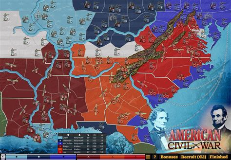 American Civil War States Map