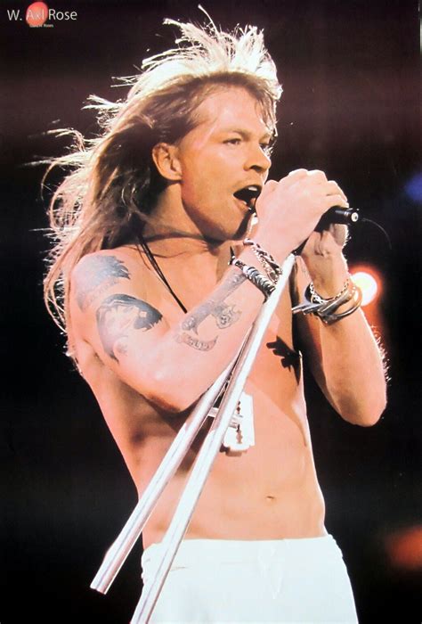 GUNS N' ROSES "YOUNG AXL ROSE ON STAGE" POSTER FROM ASIA -Hard Rock ...