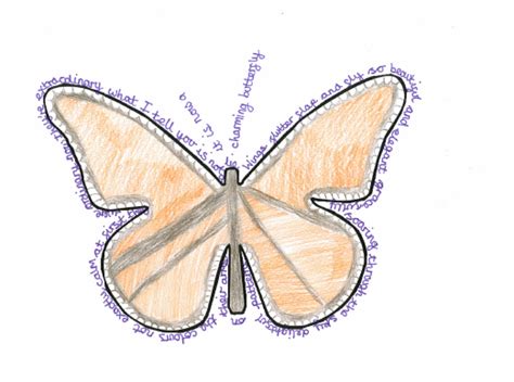 Butterfly Shape Poem – Writers' Ink