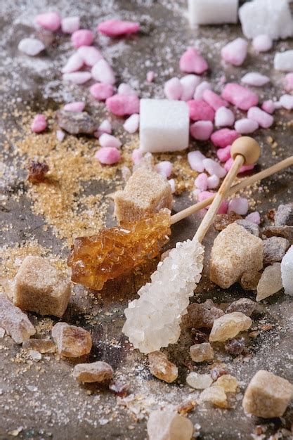 Premium Photo | Variety of sugar