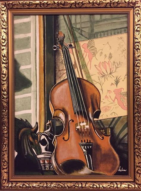Violins-original acrylic painting - Hisham Gallery - Paintings & Prints ...