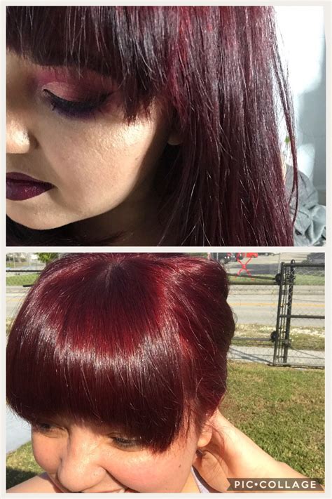 L’Oréal hicolor magenta for dark hair only | Burgundy hair, Burgundy hair dye, Hair dye tips