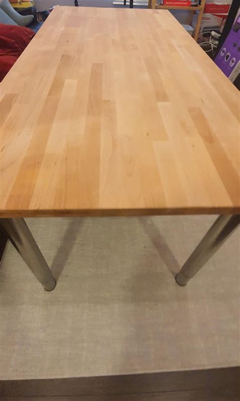 Ikea Gerton Table Top with Adjustable legs, Furniture & Home Living, Furniture, Tables & Sets on ...