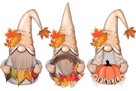 Fall gnomes Clipart, :: Behance