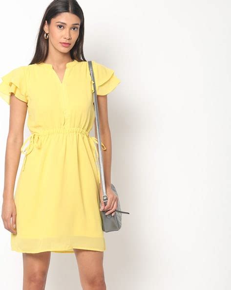 Casual Light Yellow Dress