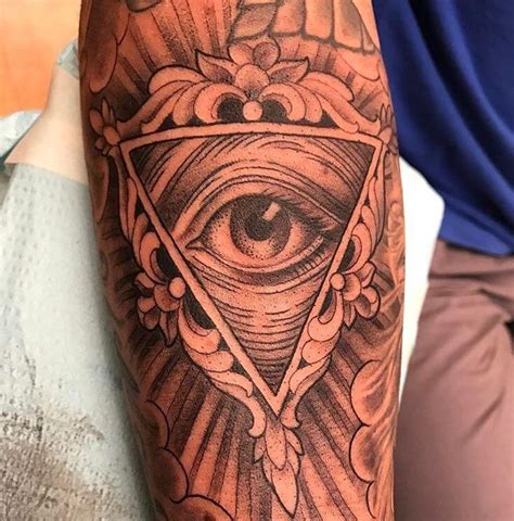 All Seeing Eye Tattoo Sleeve