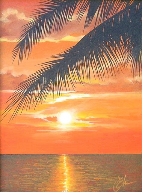 Sunset Beginner Simple Easy Landscape Painting - img-gimcrackery