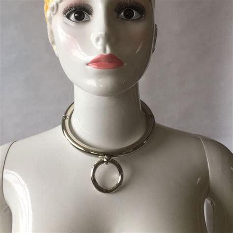 Stainless Steel Neck Collar Bondage Collar Clothing Fancy Dress Slave ...