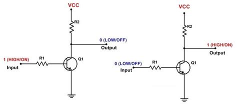 What Is NOT Gate Inverter, NOT Logic Gate Inverter Circuit Using Transistor