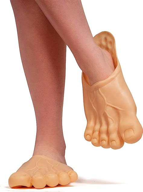 Barefoot Funny Feet Slippers Jumbo Big Foot Realistic Costume Accessories Shoe Covers For Giant ...