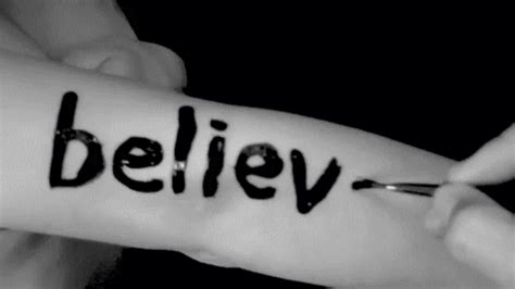 Believe Black And White GIF - Find & Share on GIPHY
